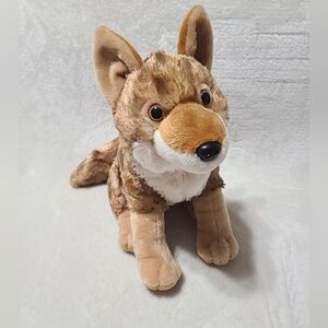 Wild Republic Brown Coyote 12" Plush Cuddlekins Stuffed Animal